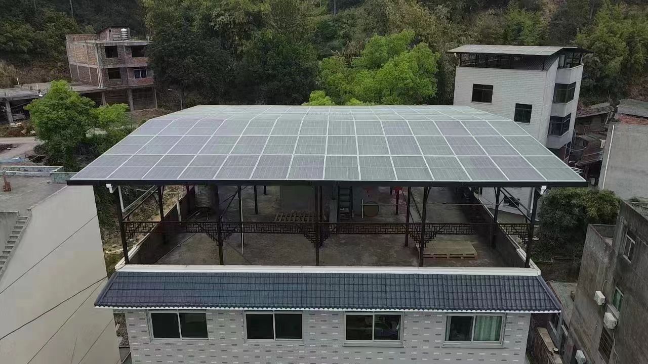 涟源15kw+10kwh自建别墅家庭光伏储能系统